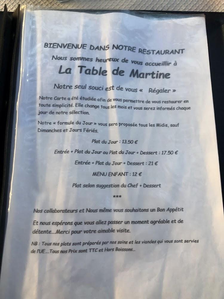La table de Martine - Menu Image 4
